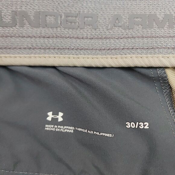 Under Armour Pants Mens 30x32 Beige Straight Leg Comfort Nylon Performance Golf - Picture 9 of 12